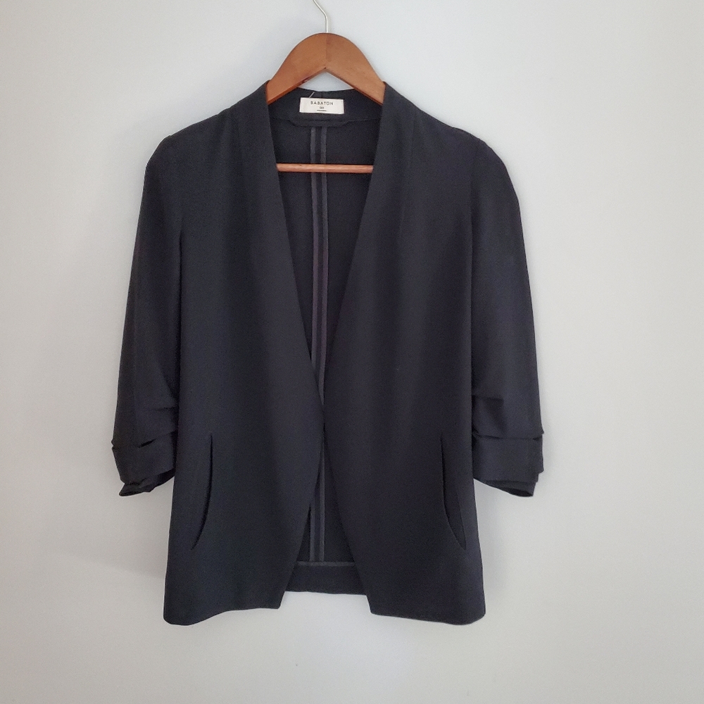 Babaton Black Hip Power Blazer